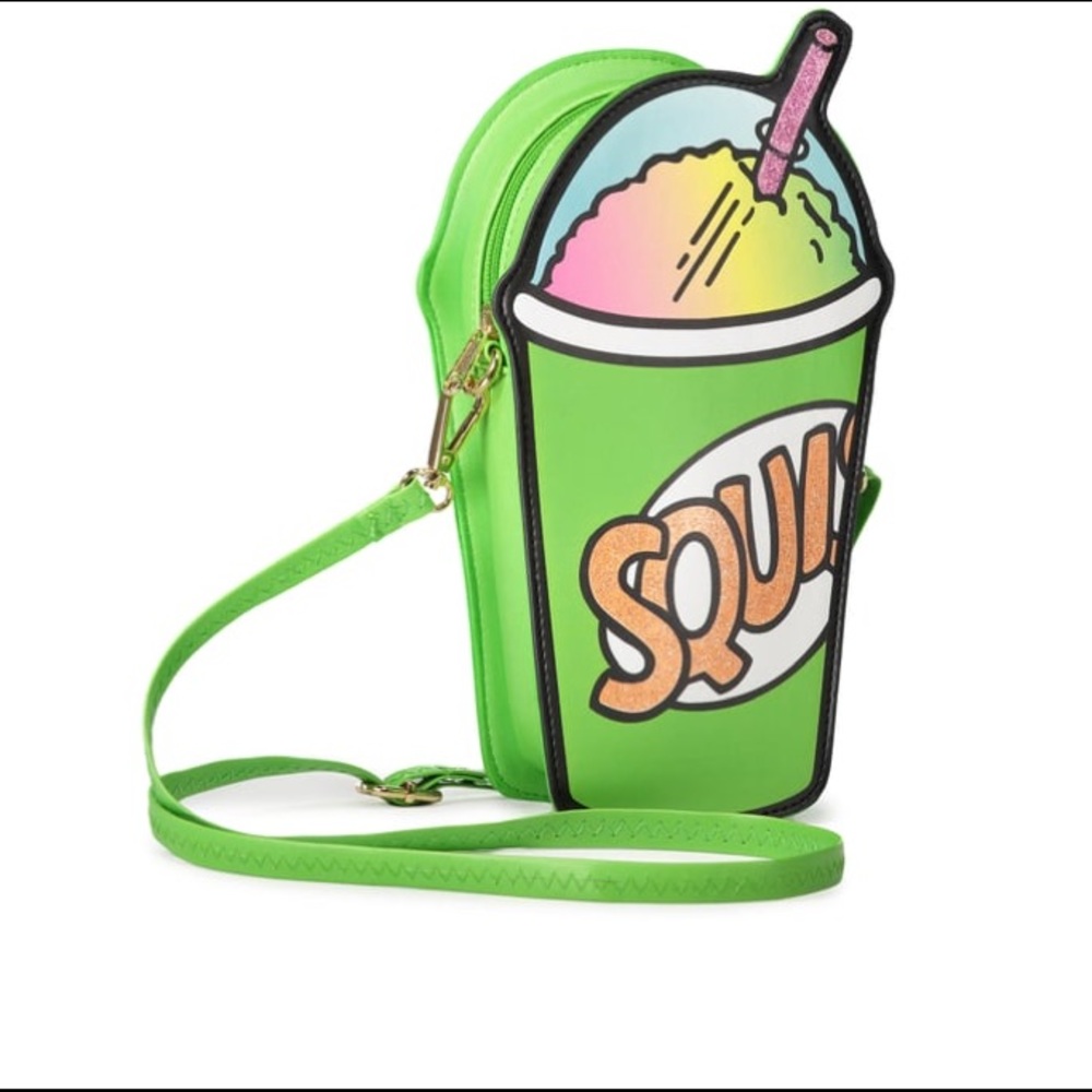 🔥 The SIMPSONS Neon Green Slurpee XBody NWOT 🔥